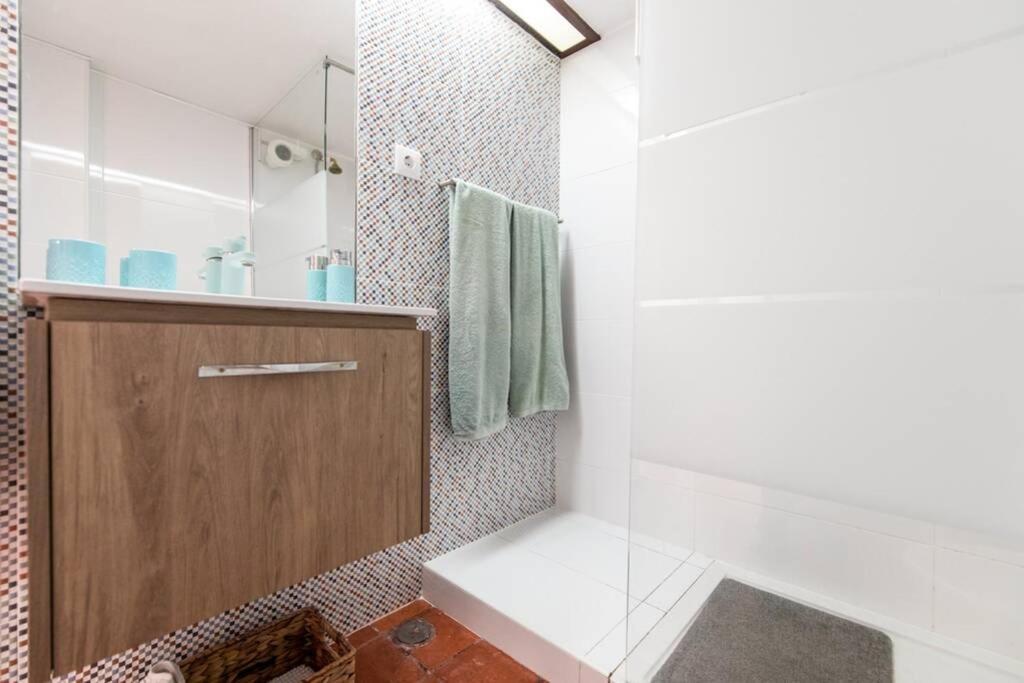 דירות ססימברה Estudio Vista Mar Com A/C E Acesso Privado A Praia מראה חיצוני תמונה