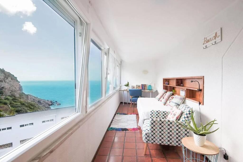 דירות ססימברה Estudio Vista Mar Com A/C E Acesso Privado A Praia מראה חיצוני תמונה